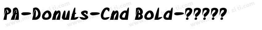PA-Donuts-Cnd Bold字体转换